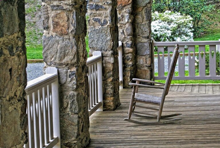 porch, rocking chair, wood, relax, front porch, leisure, peaceful, relaxation, outdoors, summer, nature, inviting